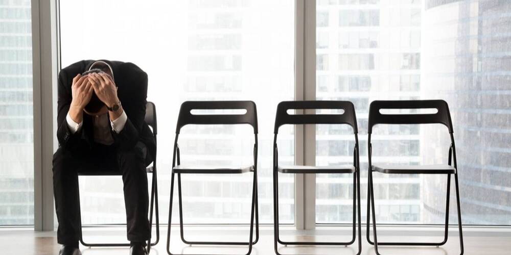 Candidate on chair upset because they did not get the job they wanted