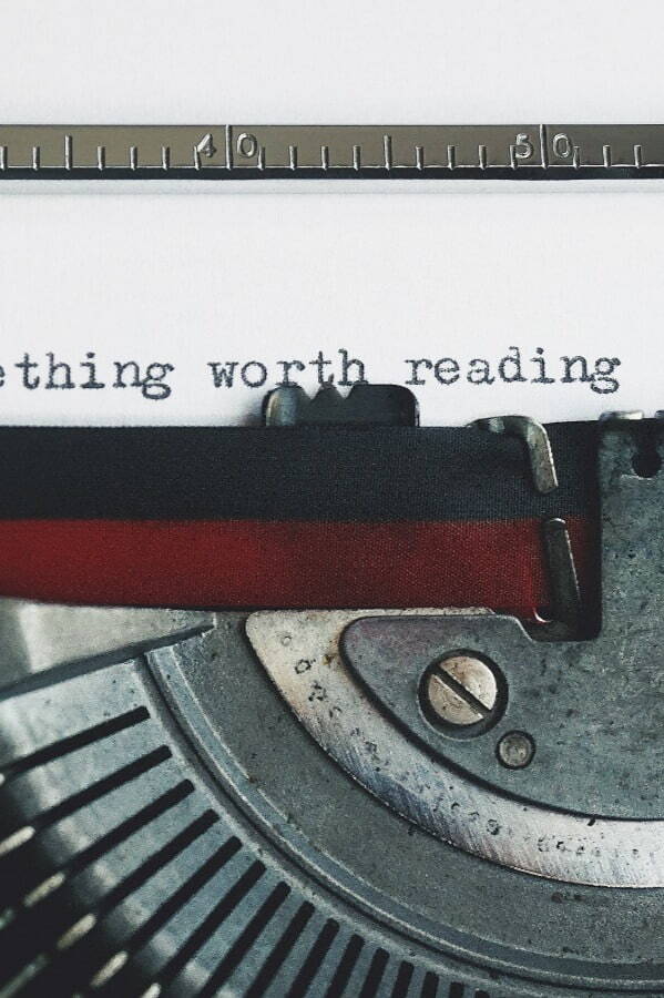 Something worth Reading on typewriter